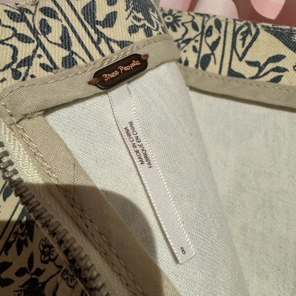 Free People Modern Femme Printed Denim Skirt - Picture 4 of 6